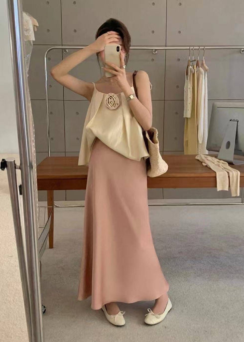 Women Style Premium Quality Satin Maxi Skirts